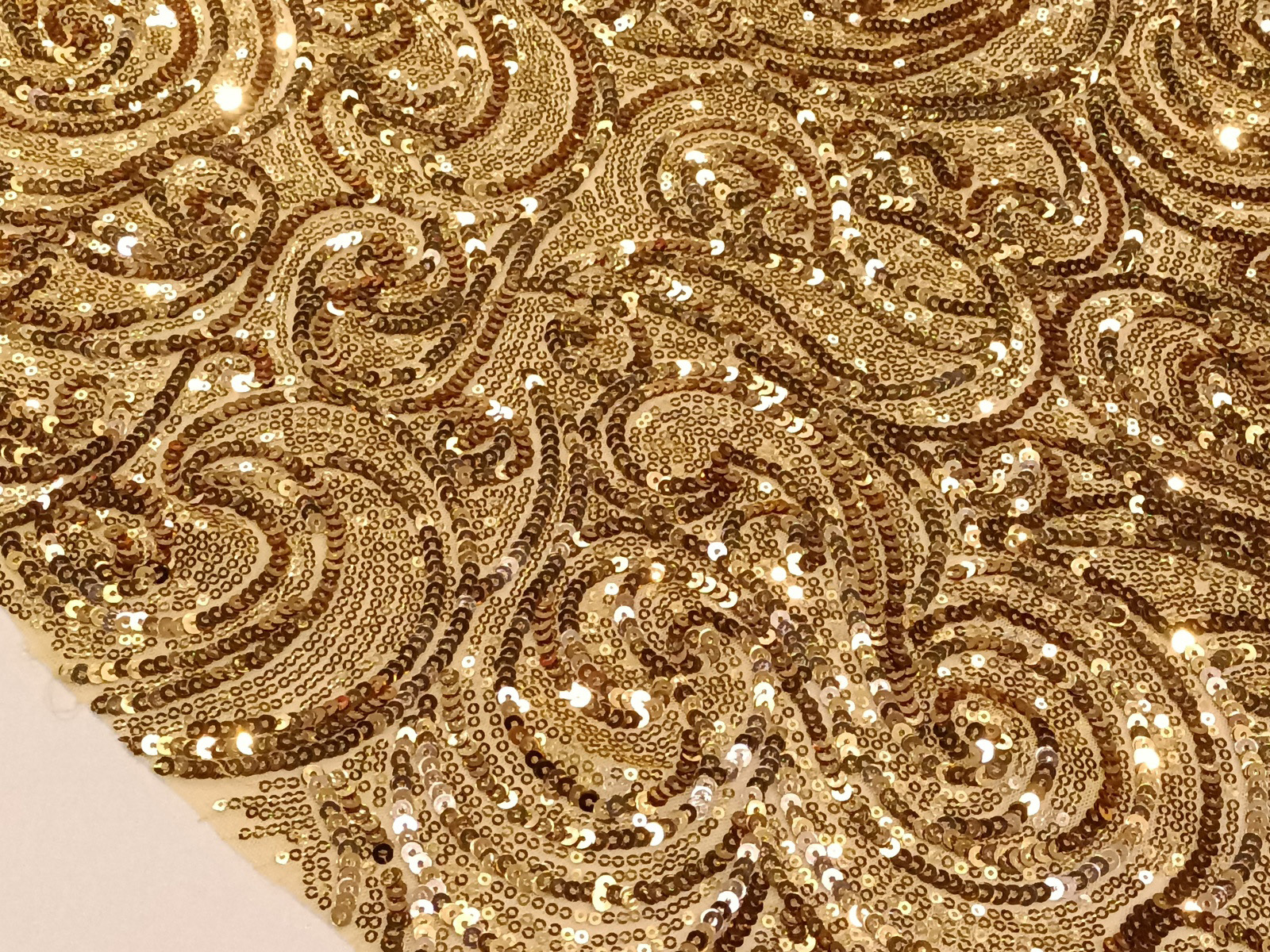 Lentejuela Oro Diseño Espiral