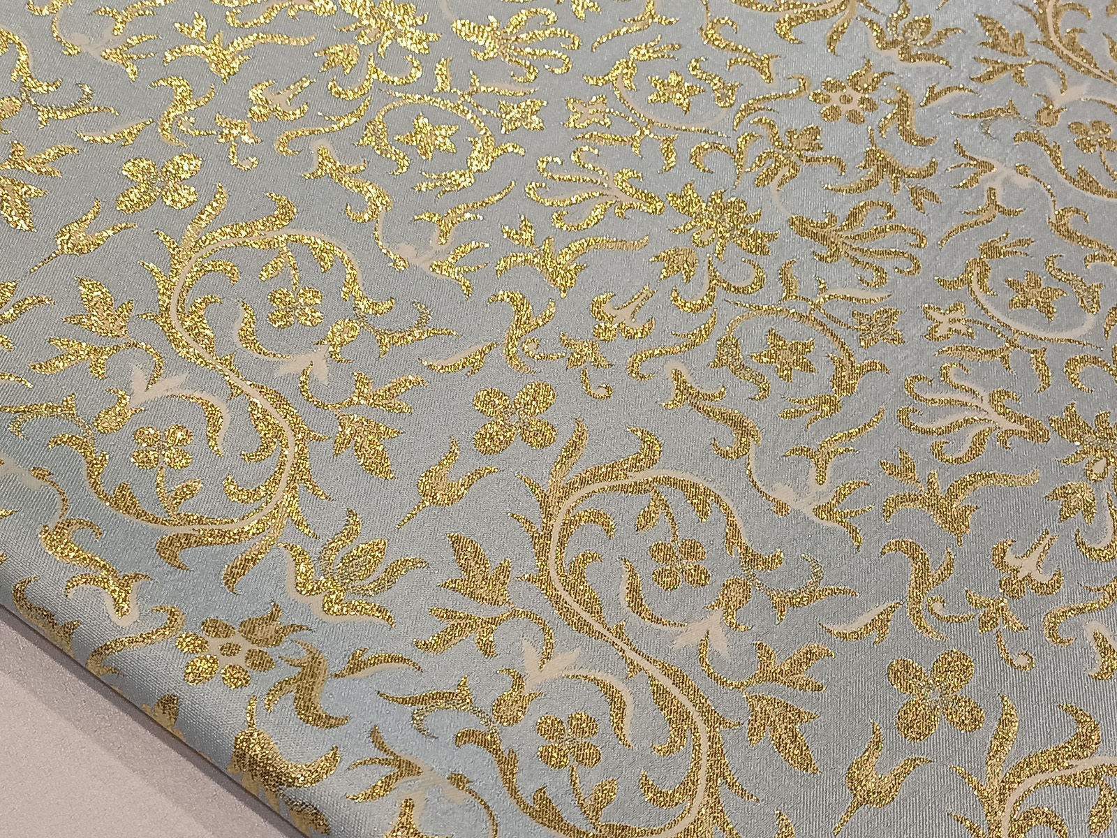 Brocado Paris Celeste Oro
