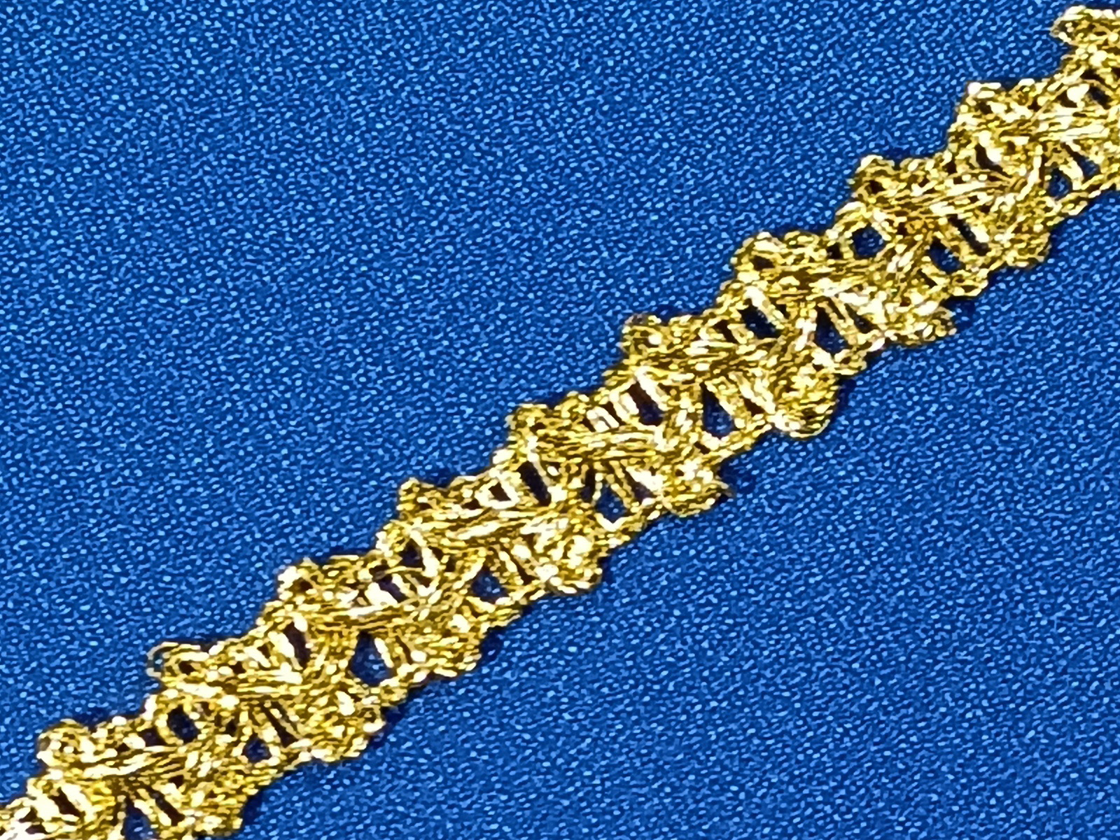 Pasamanería Lineal  Metálico Oro 1 cms