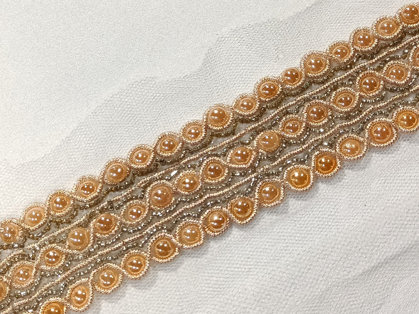 Cenefa Pedrería Coral Flor Ancho