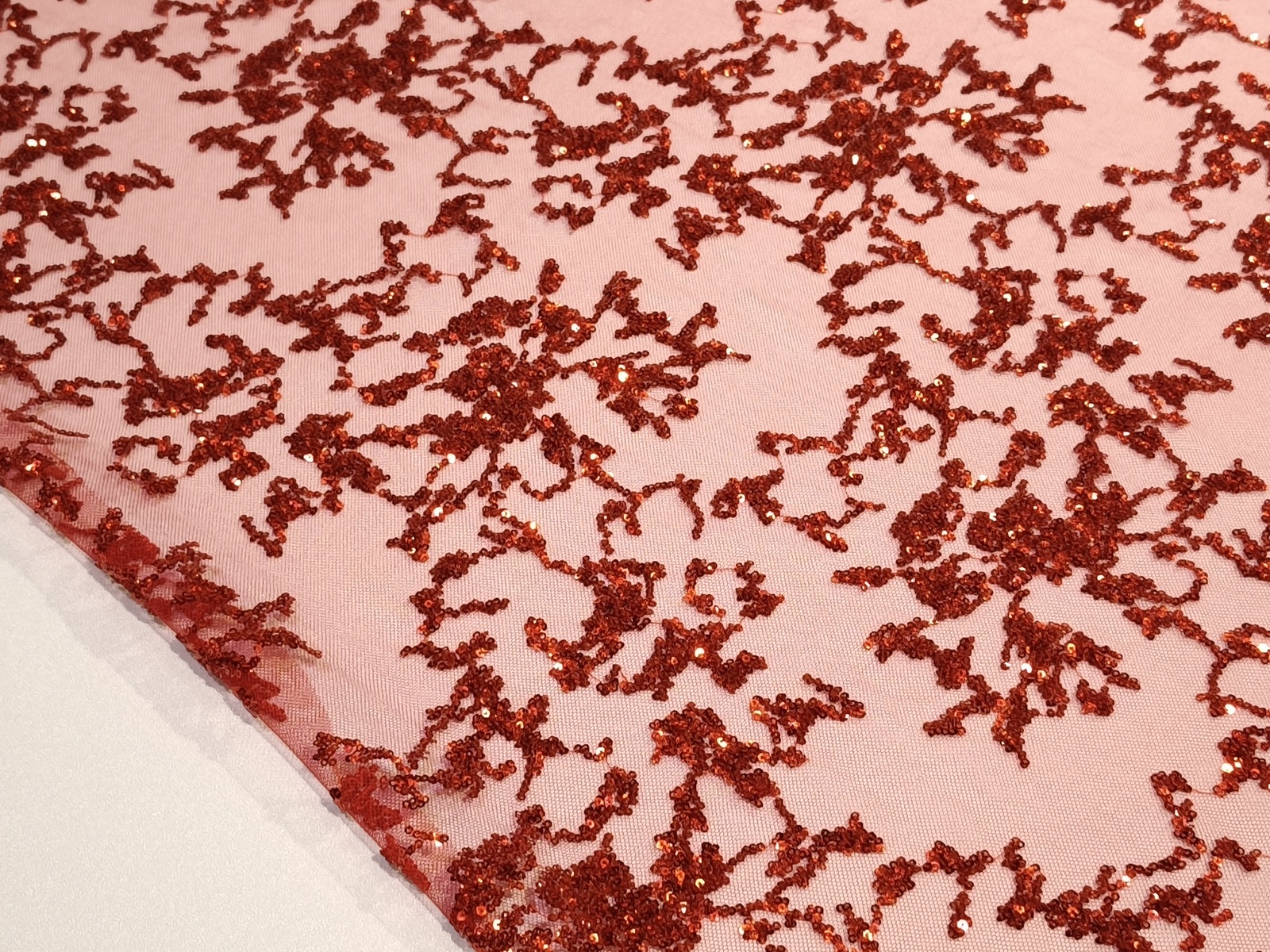 Lentejuela Coquet Rojo