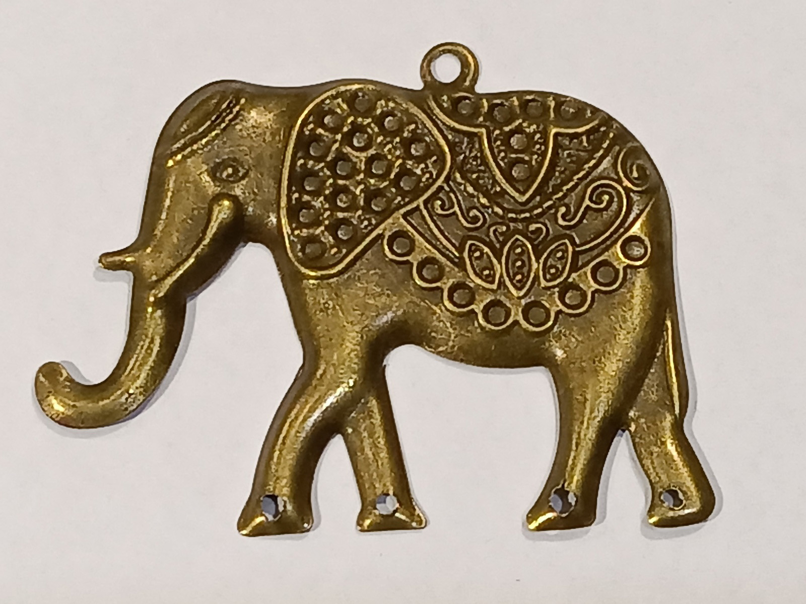 Chapa Elefante Oro Envejecido